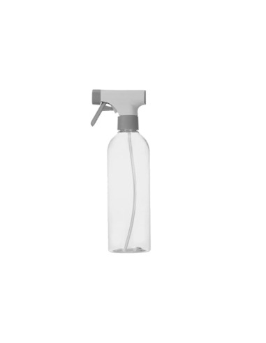 Borrifador Spray Multiuso Limpeza Cinza Bege 500ml Trava