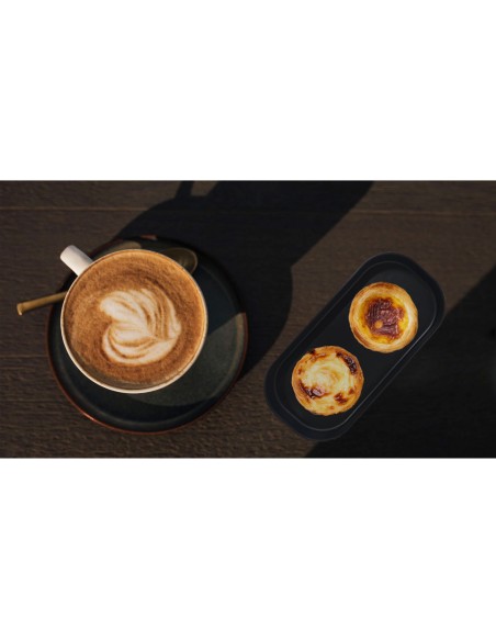 Bandeja Preta Mini Travessa Oval Bistro Cafeteria Sushibar