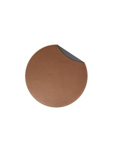 Lugar Americano Mini Redondo Marrom Preto Dupla Face 1un