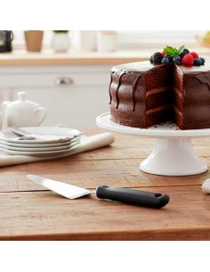 Espatula Pa para Bolo Torta Pizza Aço Inox Cabo Preto 2