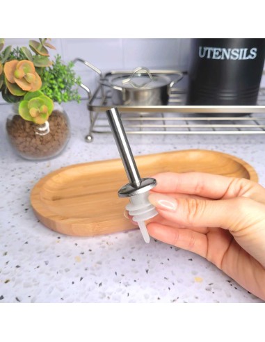 Bico Dosador de Azeite Garrafas Bebidas Inox e...