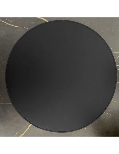 Lugar Americano Mini Redondo Marrom Preto Dupla Face 1un