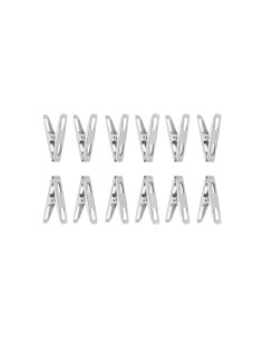 Prendedor de Embalagem Pregador Inox Multiuso Cozinha 12un