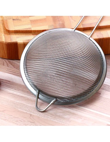 Peneira Inox Cabo Aço Cozinha Confeitaria 18cm