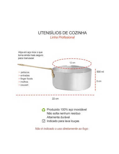 Mini Panela Cabo Panelinha Prata Dourado...