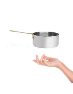 Mini Panela Cabo Panelinha Prata Dourado Couvert Buffet...