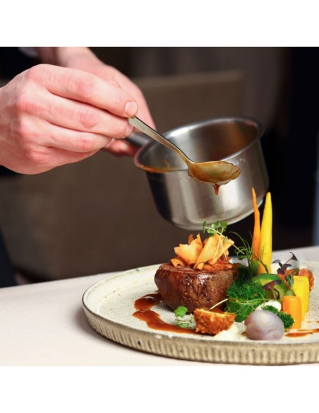 Mini Panela Cabo Panelinha Prata Dourado Couvert Buffet 250ml