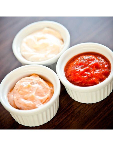 Ramequim Mini Porcelana Branco Forno 55ml 6cm