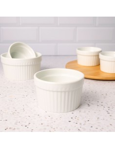 Ramequim Mini Porcelana Branco Forno 170ml 8,5cm 2
