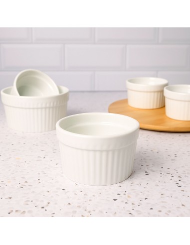 Ramequim Mini Porcelana Branco Forno 170ml 8,5cm
