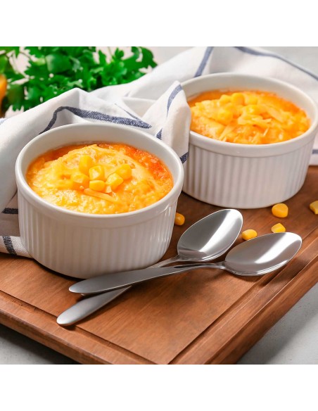 Ramequim Mini Porcelana Branco Forno 270ml 10cm