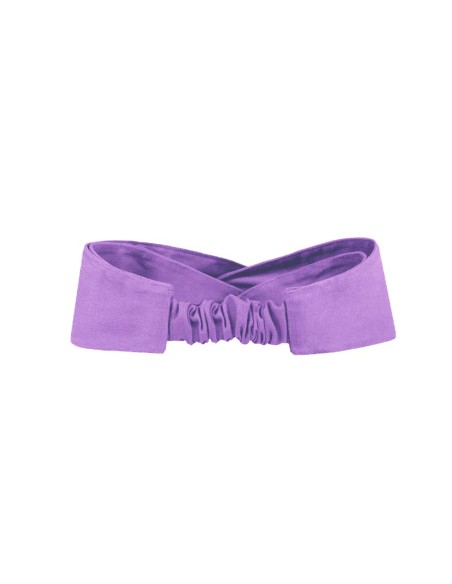 Faixa de Cabelo Turbante Bandana Lilas Lavanda Chef Cozinha