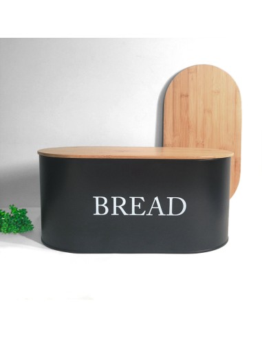 Porta Pao Tampa Bambu Porta Mantimentos Pote...