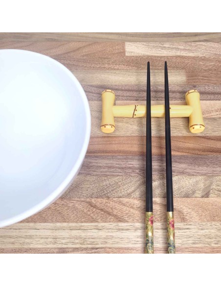 Descanso de Talheres Hashi Bambu Plastico Mesa Posta 10un