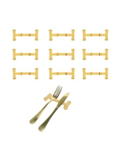 Descanso de Talheres Hashi Bambu Plastico Mesa Posta 10un