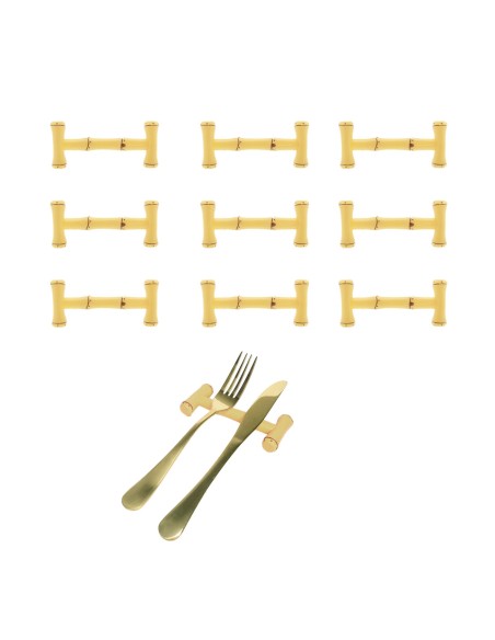 Descanso de Talheres Hashi Bambu Plastico Mesa Posta 10un