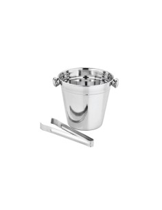 Balde de Gelo Inox 1,2L com Pegador Drinks Bar Bartender
