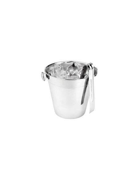 Balde de Gelo Inox 1,2L com Pegador Drinks Bar Bartender