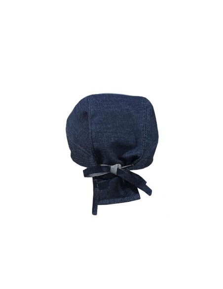Bandana Jeans Azul Touca Cozinha Bar Ajustavel Unissex