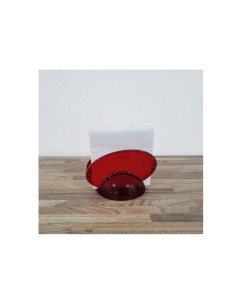 Porta Guardanapo de Mesa Vermelho Translucido 2
