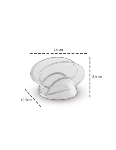 Porta Guardanapo de Mesa Vermelho Translucido