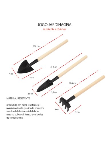 Ferramenta Jardinagem Mini Pazinha Ancinho...