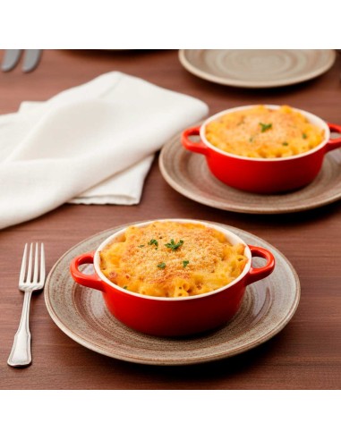 Mini Caçarola Ceramica Vermelha com Tampa Forno...