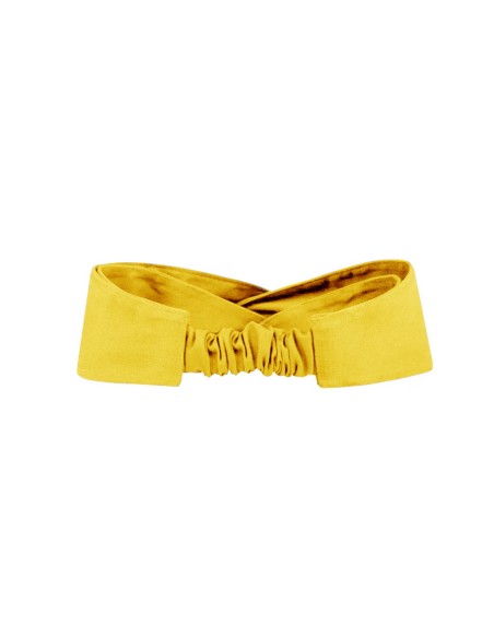 Faixa de Cabelo Turbante Bandana Amarelo Chef Cozinha Restaurante