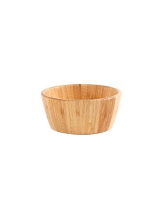 Tigela Bowl Saladeira Bambu Natural Fruteira Redonda 20cm
