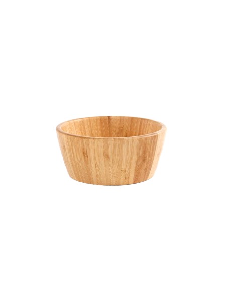 Tigela Bowl Saladeira Bambu Natural Fruteira Redonda 20cm