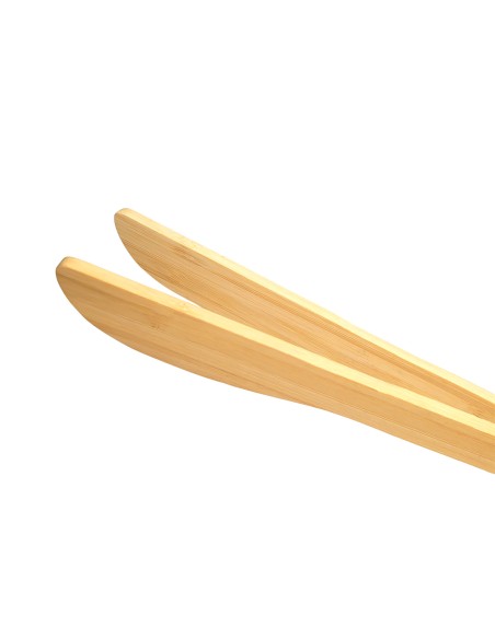 Pegador de Salada Bambu Natural 30cm Pinça Alimentos