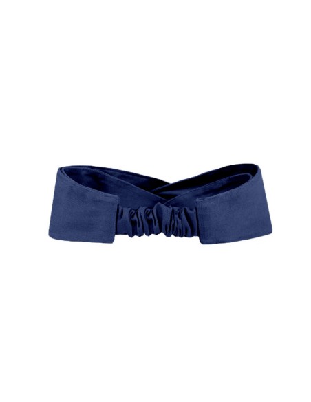 Faixa de Cabelo Turbante Bandana Azul Marinho Chef Cozinha
