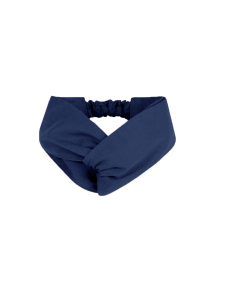 Faixa de Cabelo Turbante Bandana Azul Marinho Chef Cozinha