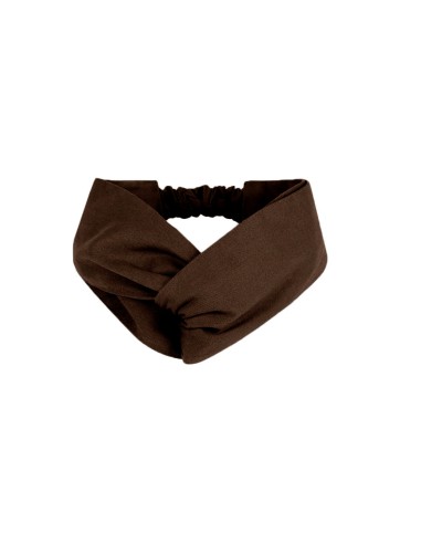 Faixa de Cabelo Turbante Bandana Marrom Chef Cozinha Restaurante