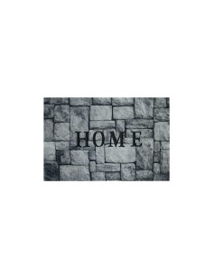 Capacho Tapete de Porta Entrada Home Cinza 40x60cm