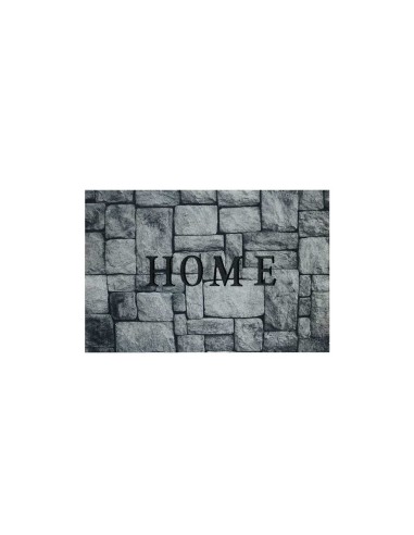 Capacho Tapete de Porta Entrada Home Cinza 40x60cm