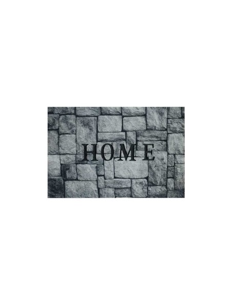 Capacho Tapete de Porta Entrada Home Cinza 40x60cm