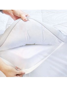 Capa Colchao Pillow Top QUEEN Toque Plumas Macio Branco 2