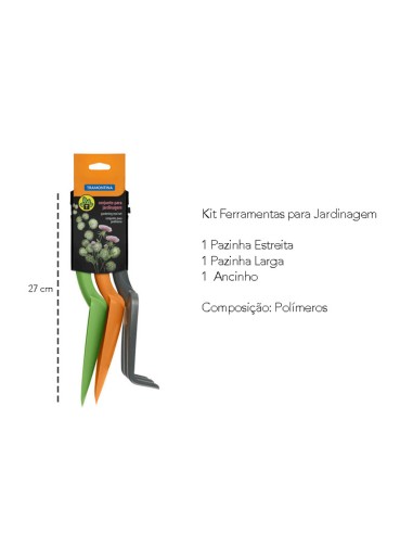 Ferramentas para Jardinagem Jardim Plastico...