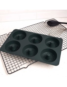Forma de Silicone Donuts Rosquinha Bolo Forno Antiaderente 2