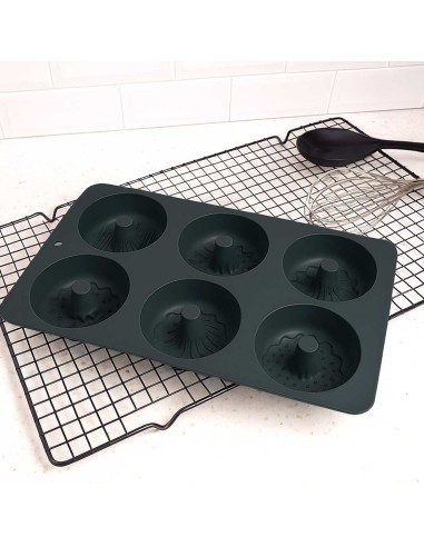 Forma de Silicone Donuts Rosquinha Bolo Forno...
