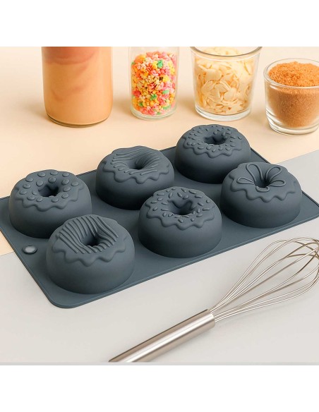 Forma de Silicone Donuts Rosquinha Bolo Forno Antiaderente
