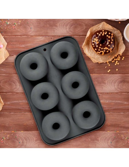 Forma de Silicone Bolo Pudim Donuts Forno Antiaderente