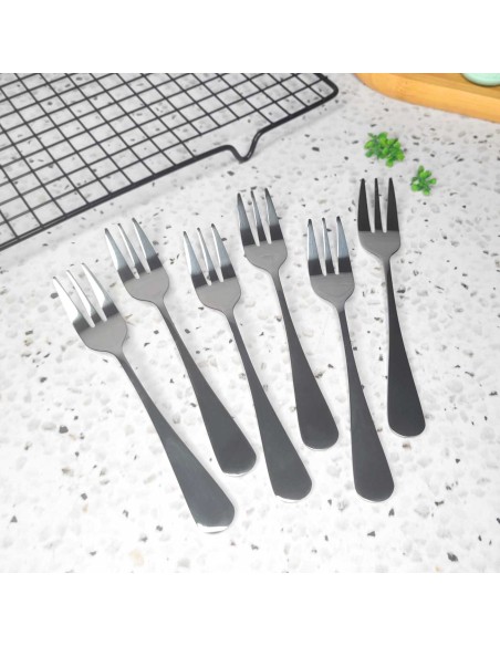 Garfo de Sobremesa Bolo Ostra Frutos do Mar Inox Buffet 6un