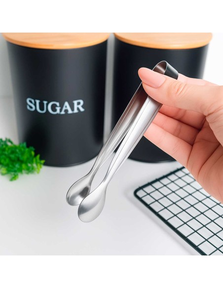 Pegador Frios Gelo Açucar Mini Pinça Inox Bar Drinks Buffet