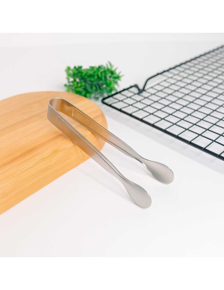 Pegador Frios Gelo Açucar Mini Pinça Inox Bar Buffet 4un