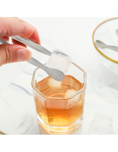 Pegador Frios Gelo Açucar Mini Pinça Inox Bar...
