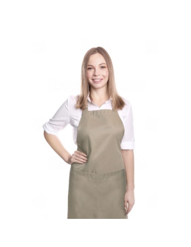 Avental Caqui Profissional Bege Chef Barista...