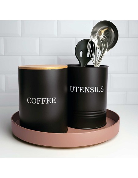 Organizador Giratorio Redondo Marrom Multiuso Porta Temperos