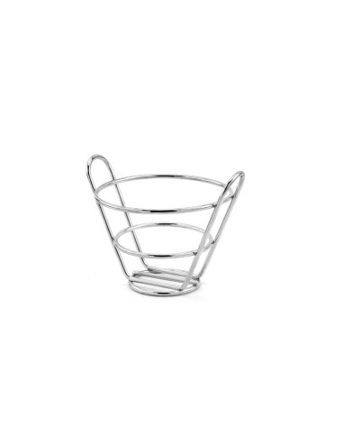 Cestinha Inox Redondo Fritas Petiscos Bar...